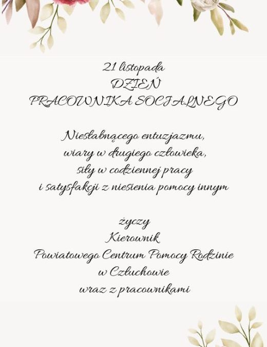 Dzień pracownika socjalnego