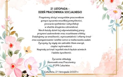 Życzenia z okazji Dnia Pracownika Socjalnego